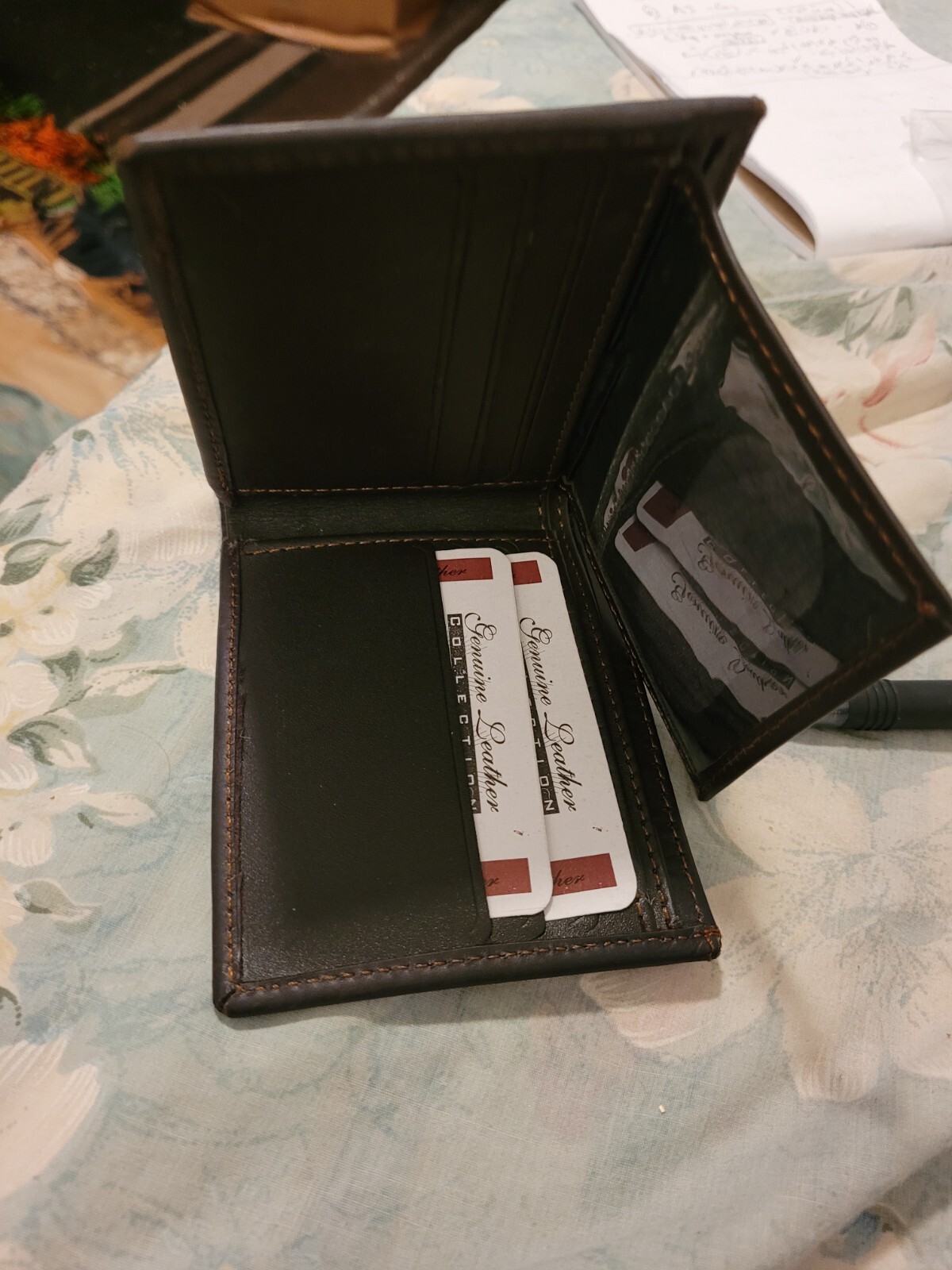 Genuine Leather Minimalist Bifold Wallets For Men RFID Blocking Slim Mens Wallet