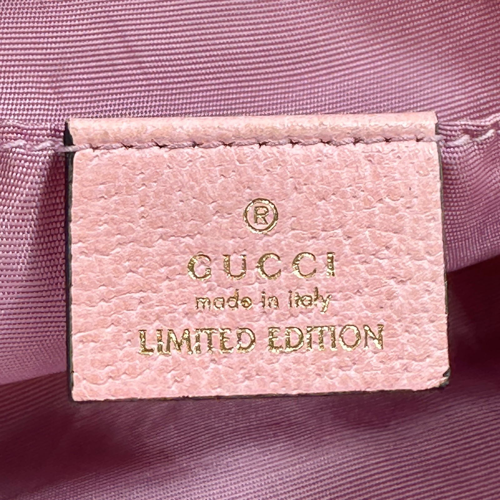 GUCCI Pouch Purse Ophidia GG Flora Pink Canvas Authentic T441