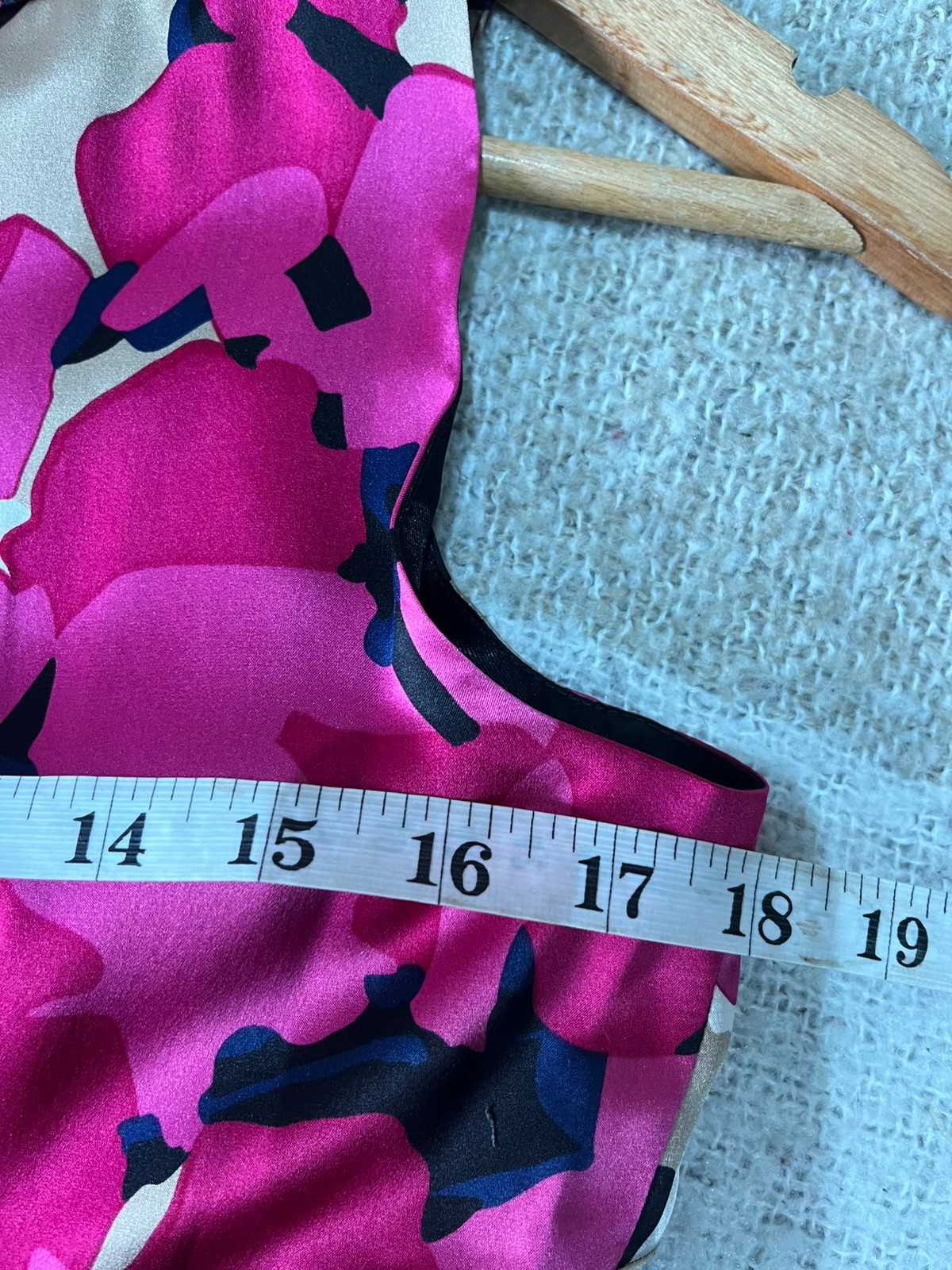 MONSOON 100% Silk Pink Black Blue Beige Fit & Flare Dress Size 10