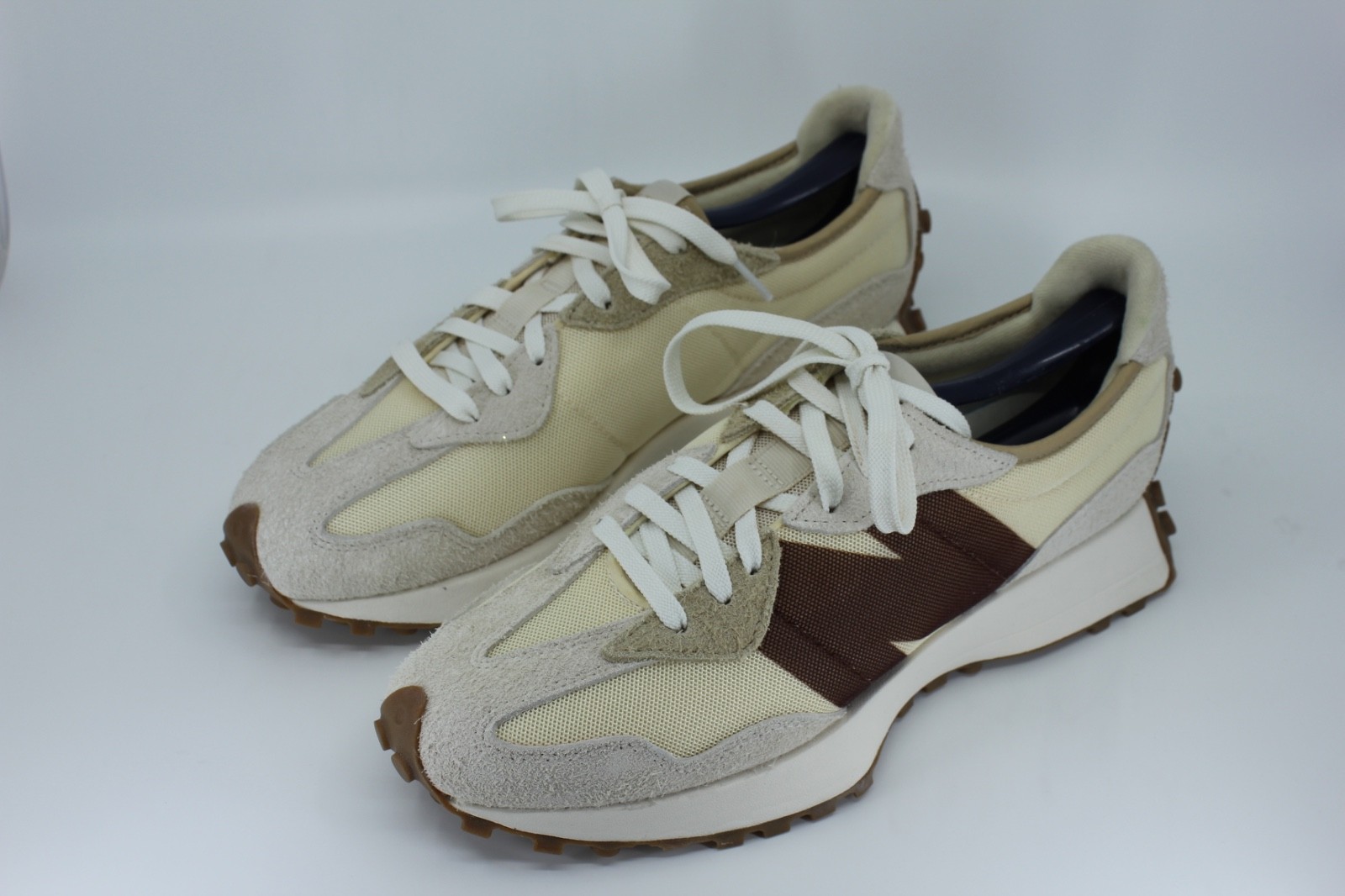 New Balance 327 MS327ACM Mens 9 D Casual Running Shoes Cream Brown Suede