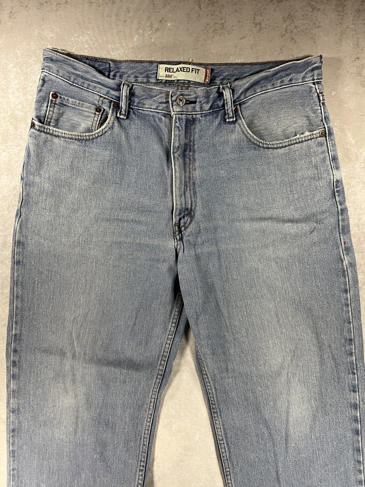 Vintage Levis 550 Straight Jeans Relaxed Fit Denim Y2K Faded Mens 36×32
