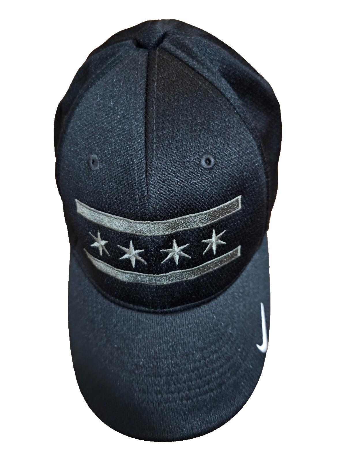 NIKE Dri-Fit Chicago Flag Cap Hat Black Gray Southwest Legacy 91 M/L