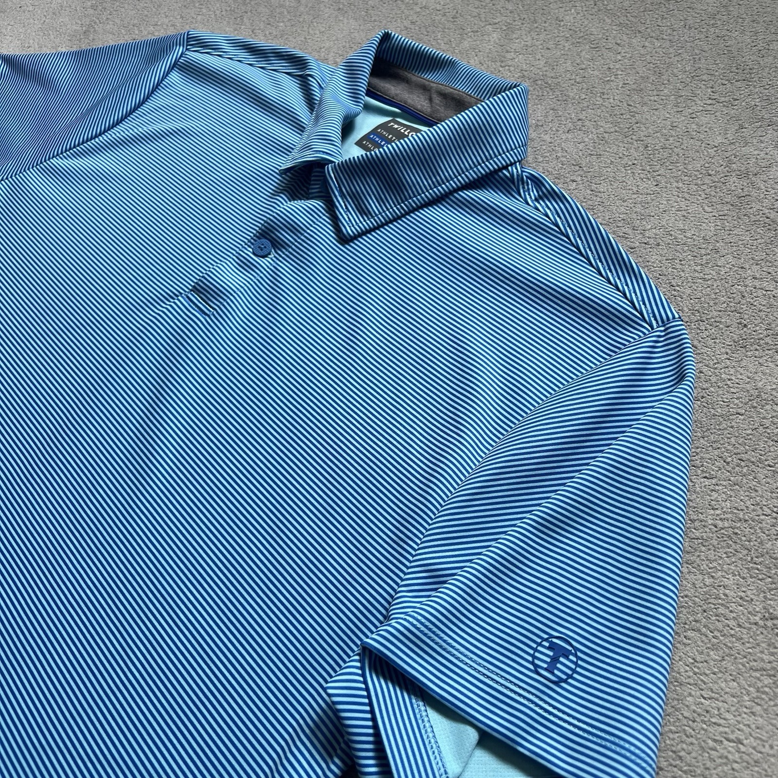 Twillory Shirt Mens Extra Large Blue Atheltic Sport Performance Athlounger