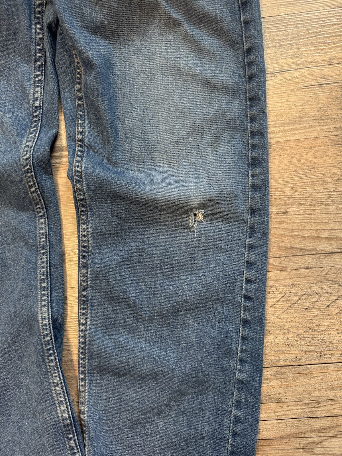 Levi’s 505 Series Men’s Blue Denim Straight Jeans Button Zip Regular Fit