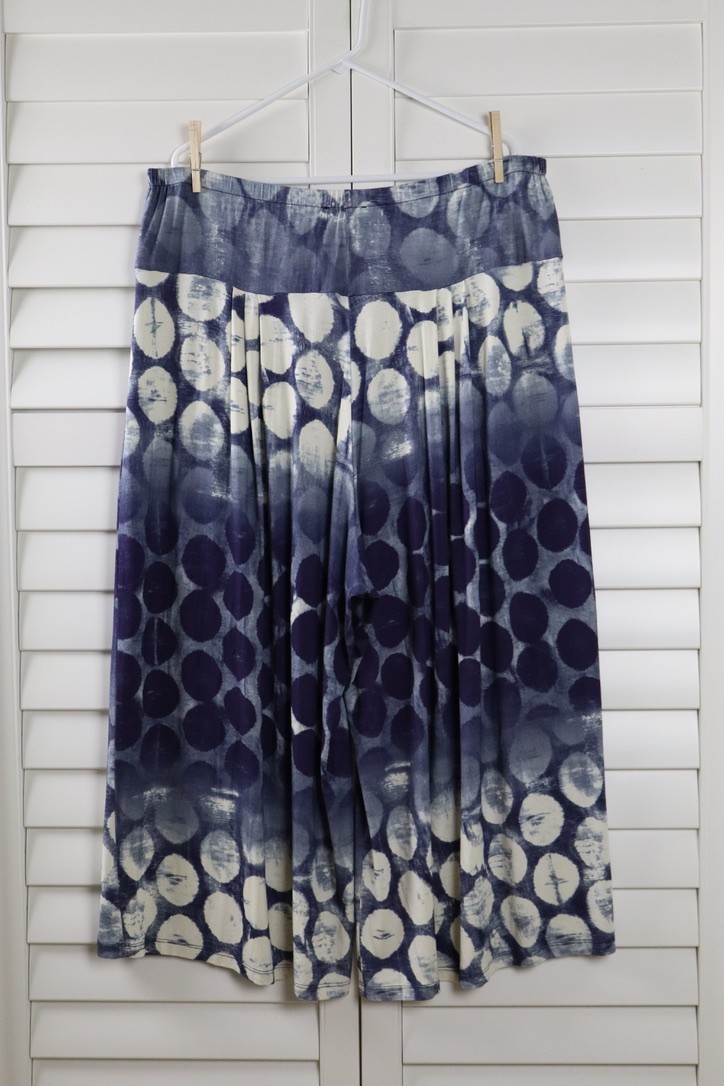 ALEMBIKA $151 Pull On Pleated Cropped Wide Leg Casual Pants Size 7 US 20