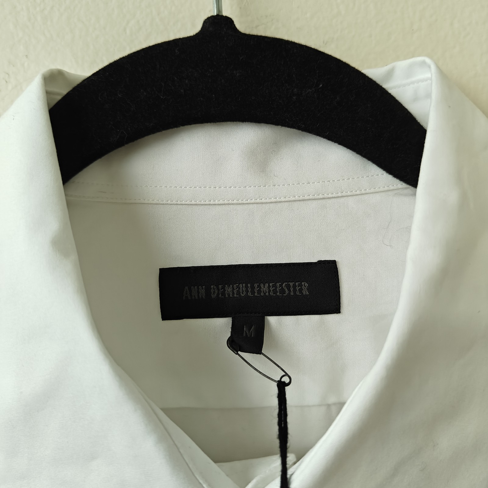 NWT Ann Demeulemeester White Cotton Dress Shirt Size M, Men’s