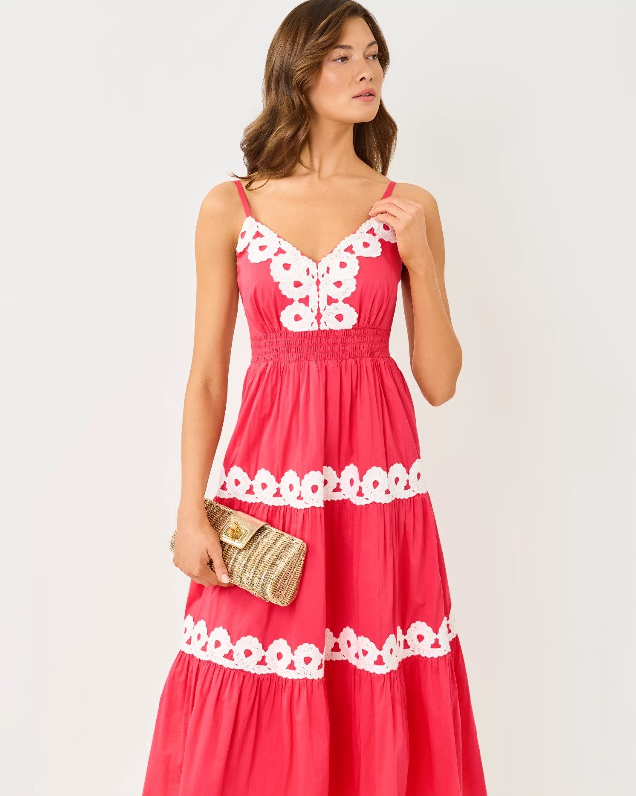 Lilly Pulitzer Zanna Cotton Midi Dress 02 Colors, All Size