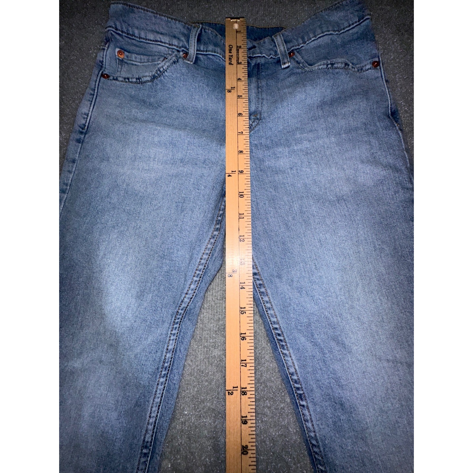Levis 511 Slim Fit Light Wash Denim Jeans Mens 32×34 Blue 04511-5272