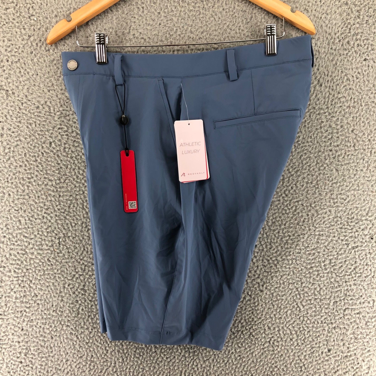 Redvanly Men’s Size XL Hanover Pull-on Golf Shorts Blue Horizon 9″ Athletic