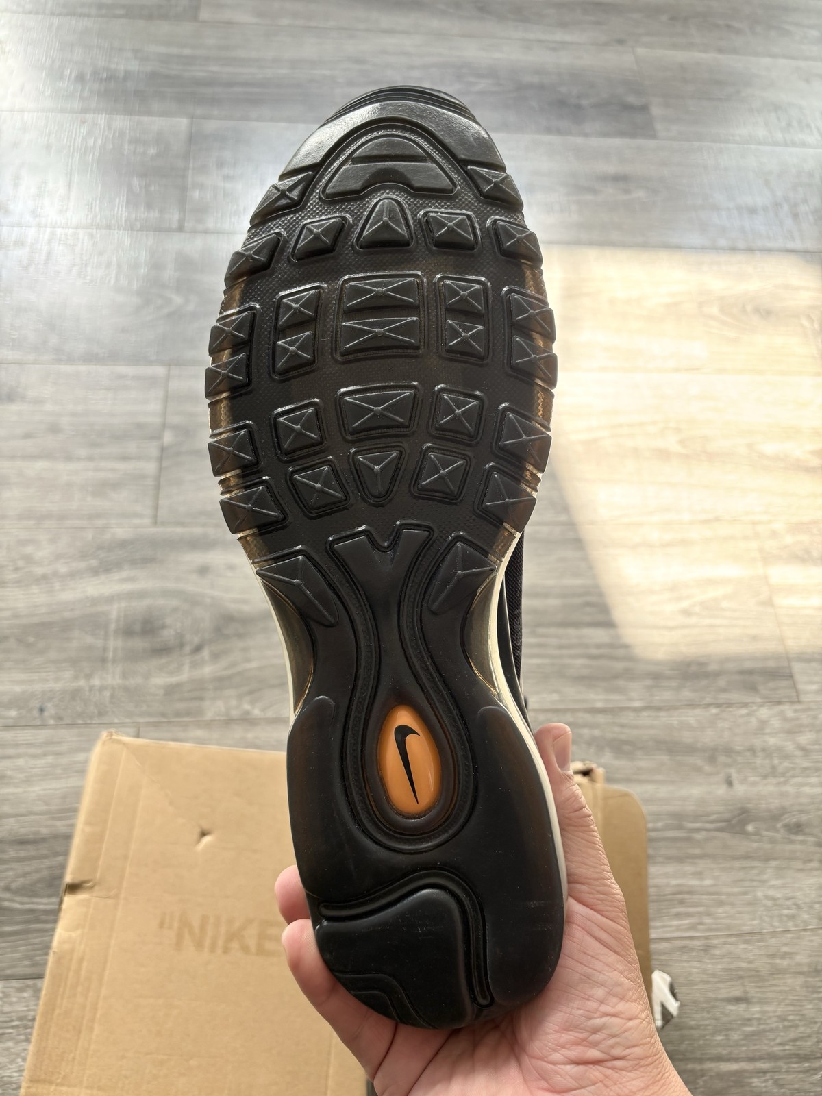 Size 13 – Nike Air Max 97 Off-White Black – New