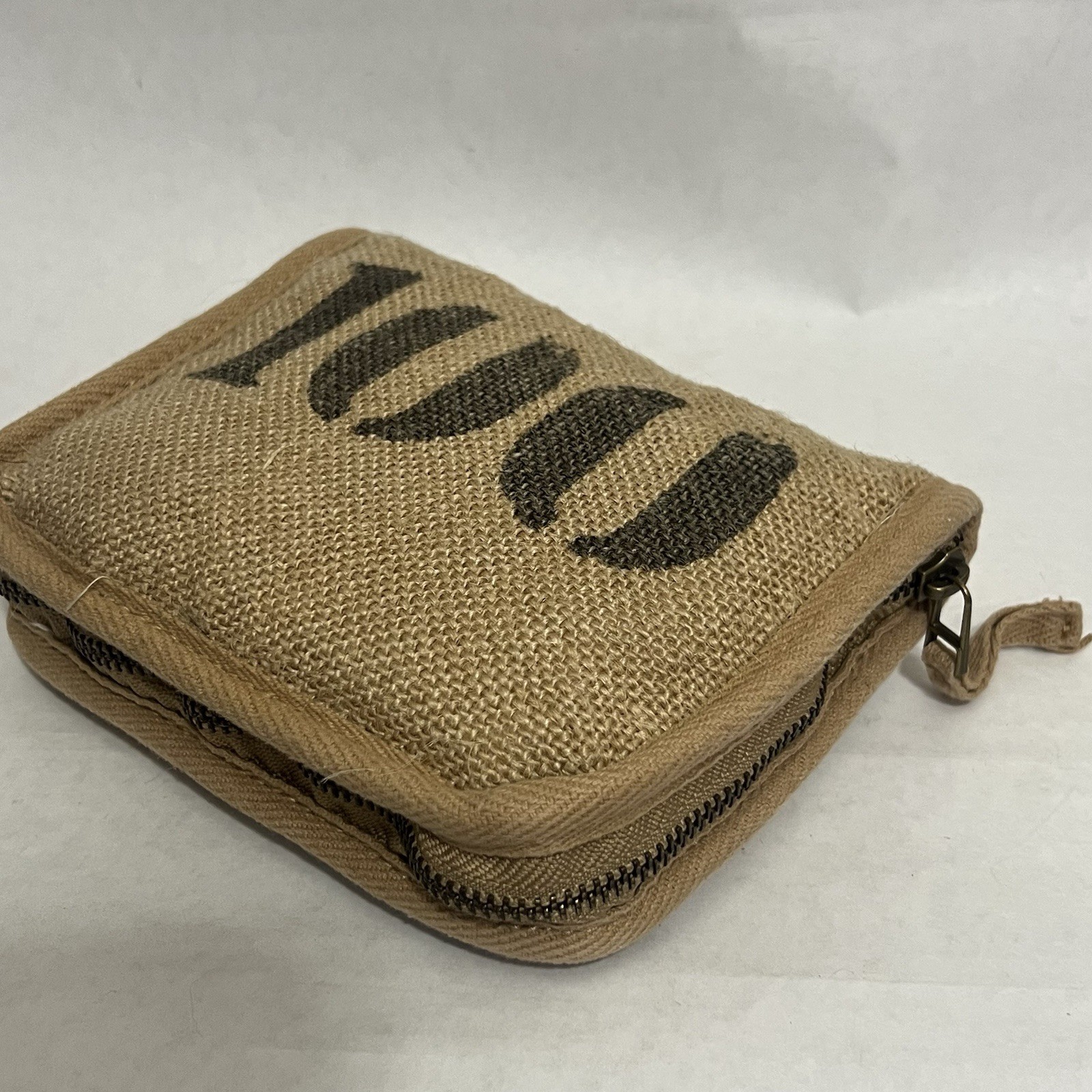 Feed 100 Children of the World Convertible Re-Usable Tote Bag Burlap/Cotton