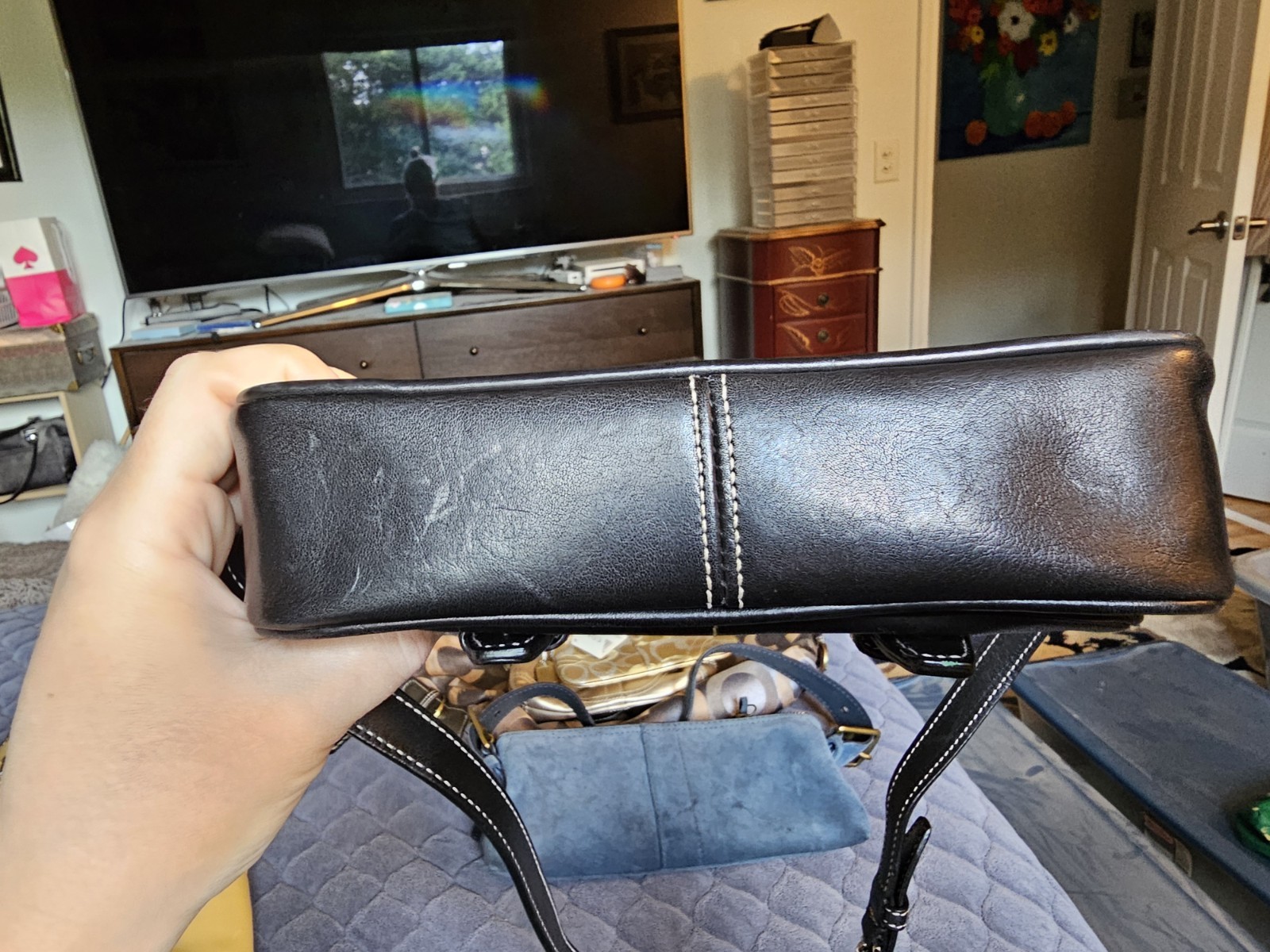 Black Coach Bleeker Crossbody 2000s Y2K