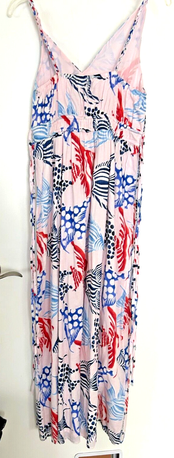 Loft Brand Long Sun Dress Multi Colored Size Small- Maxi Length
