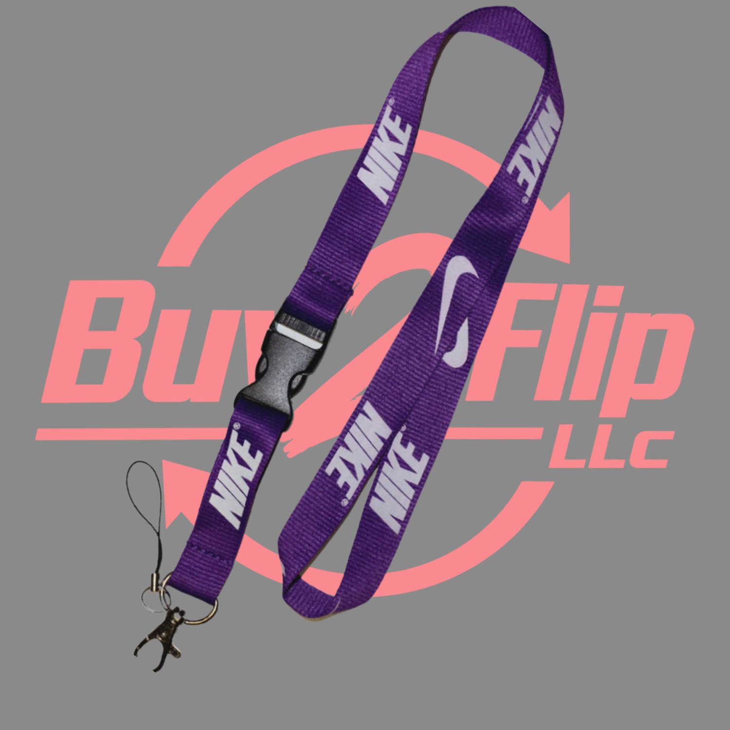 NEW! Nike Lanyard Keychain, ID Badge, Detachable Key Holder / ALL COLORS AVAIL.