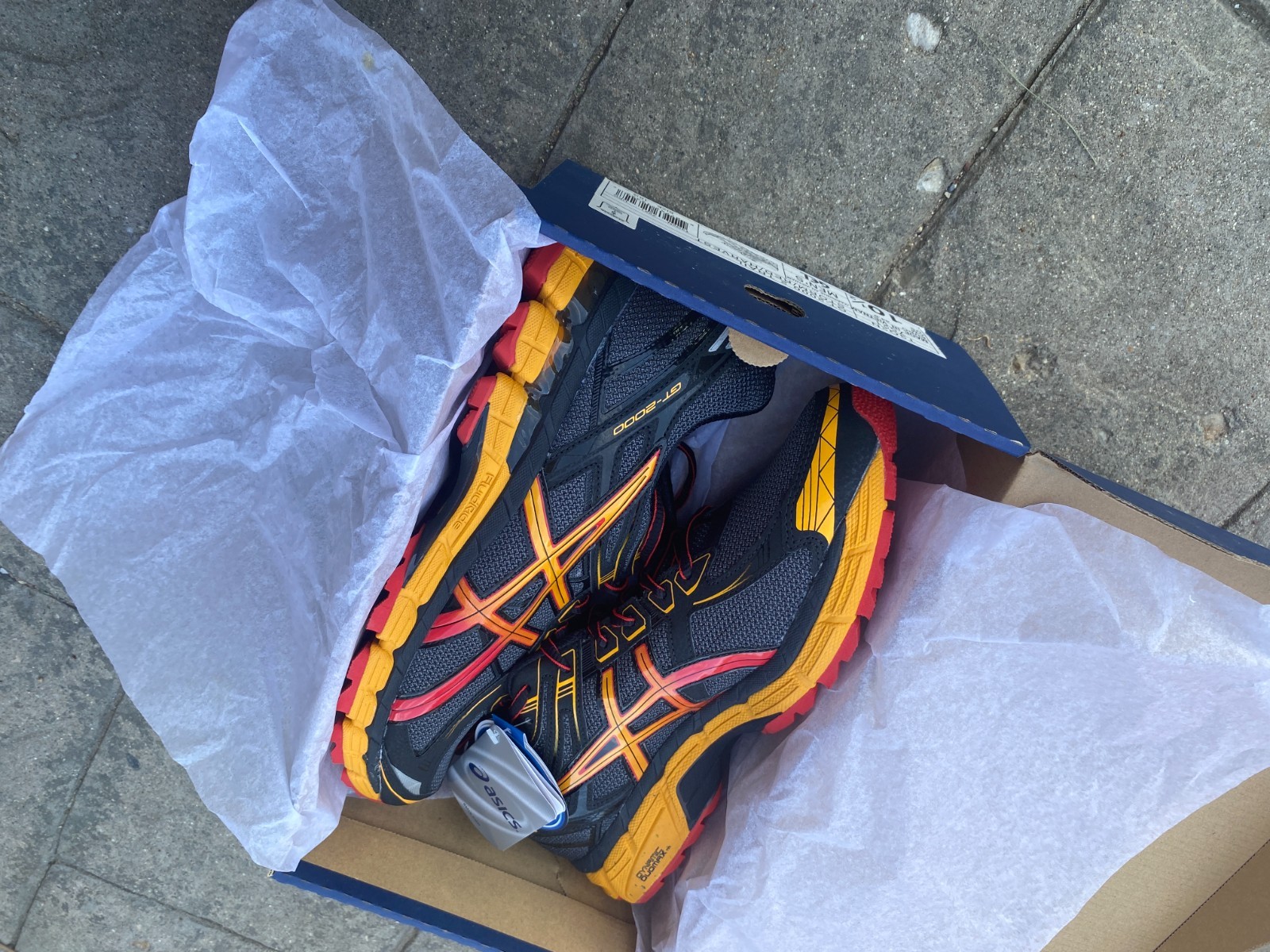 Asics GEL GT-2000 2 Trail Running Shoe Men’s 10.5 Storm Red Harvest T3Q2N 7521