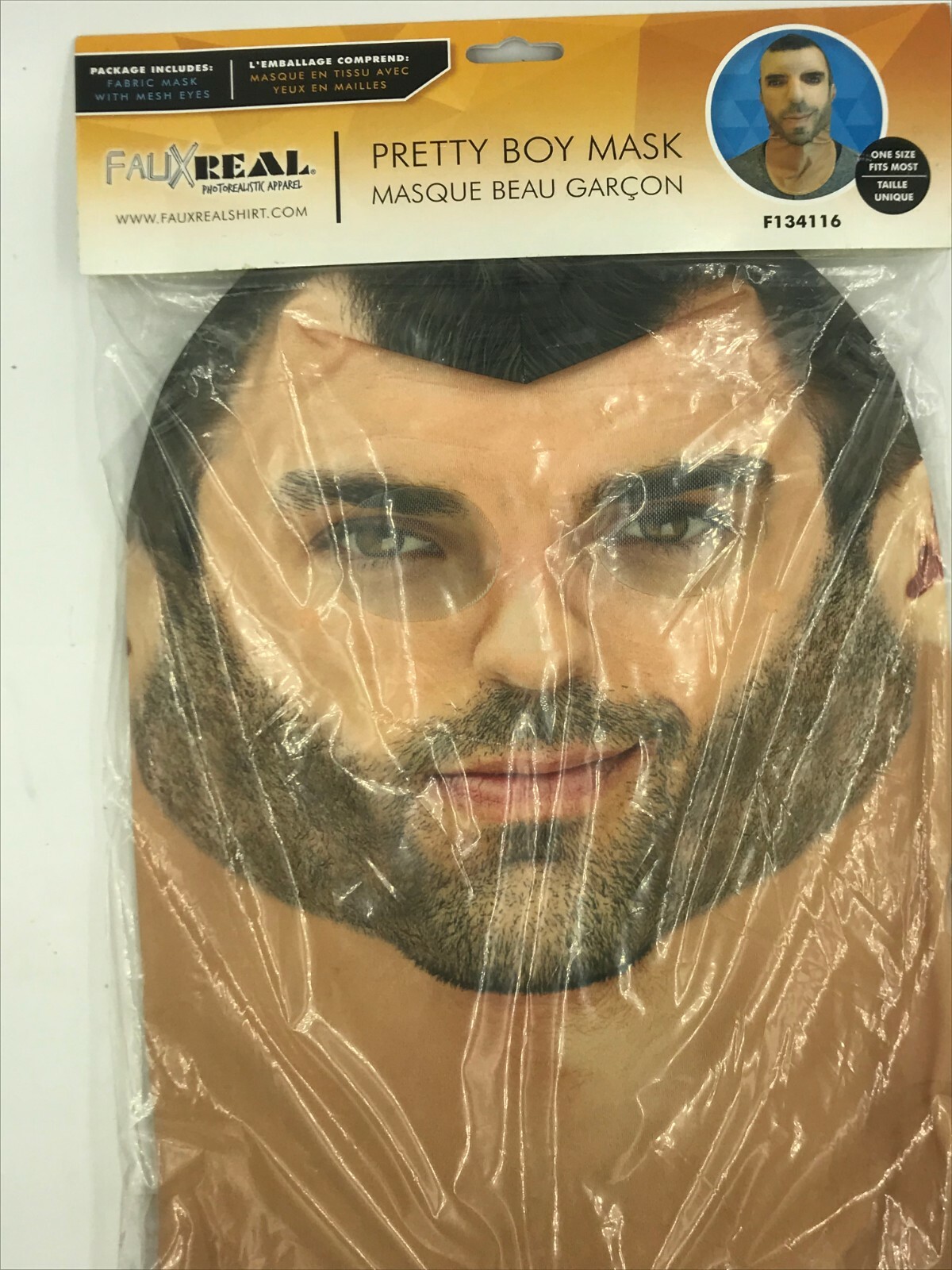 Faux Real Halloween Masks Choose Your Style Trump Handsome Cat Dog Tattoo Face