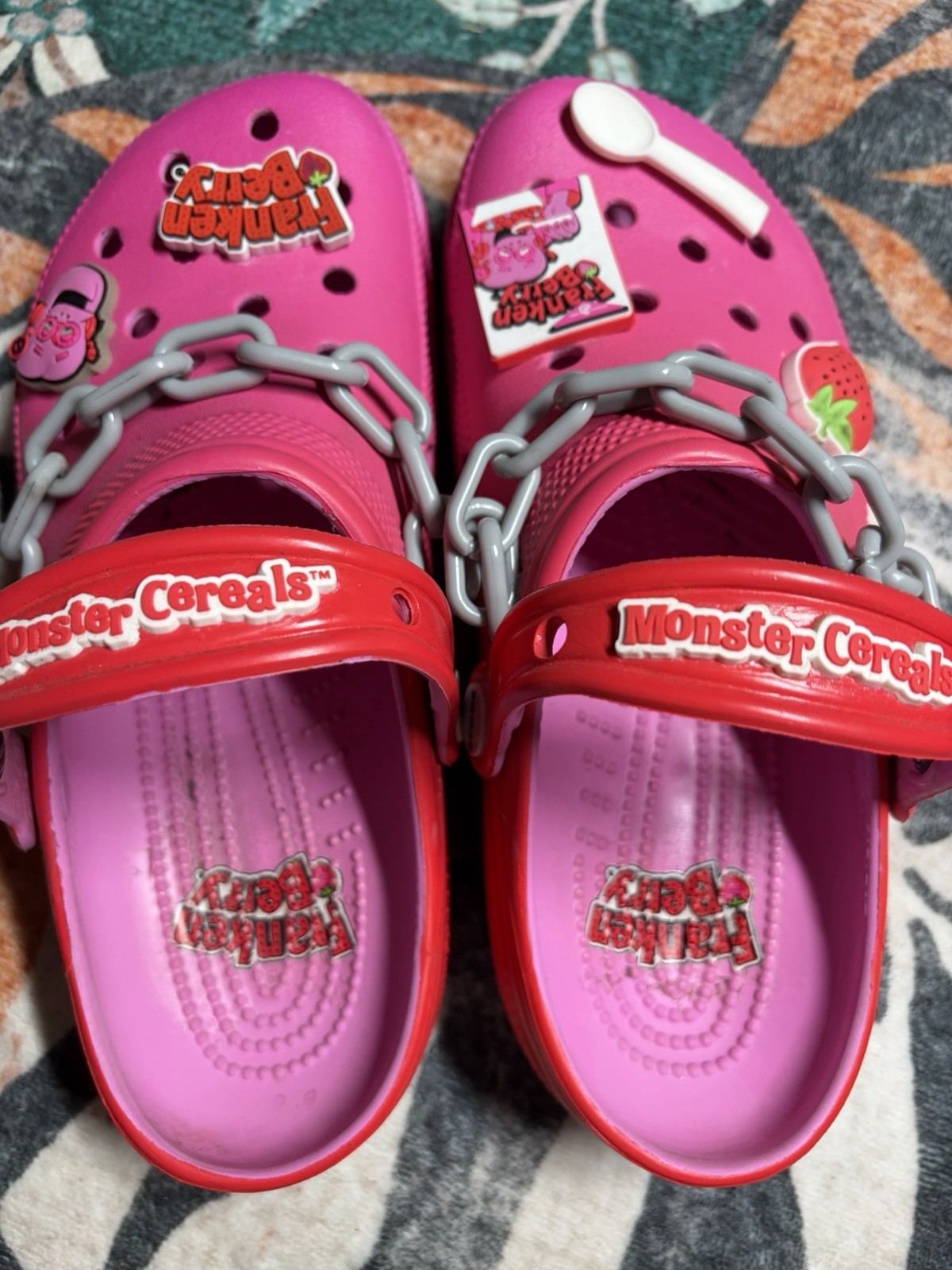 Franken Berry x Crocs Classic Clogs General Mills Cereal US M6/W8 Shoes