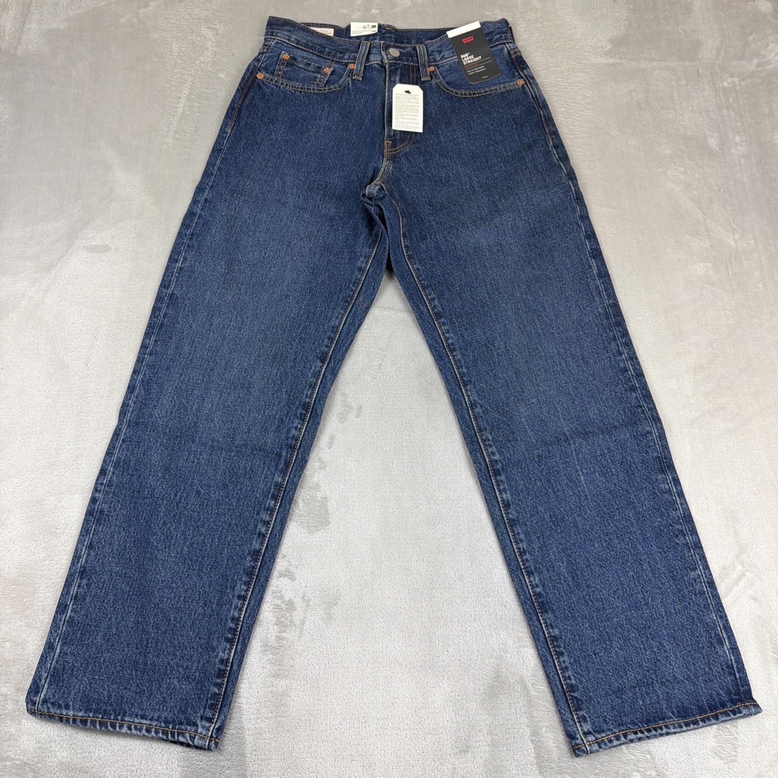 Levi’s 568 Premium Jeans Men’s Size 28×30 Loose Straight Blue Denim Cotton