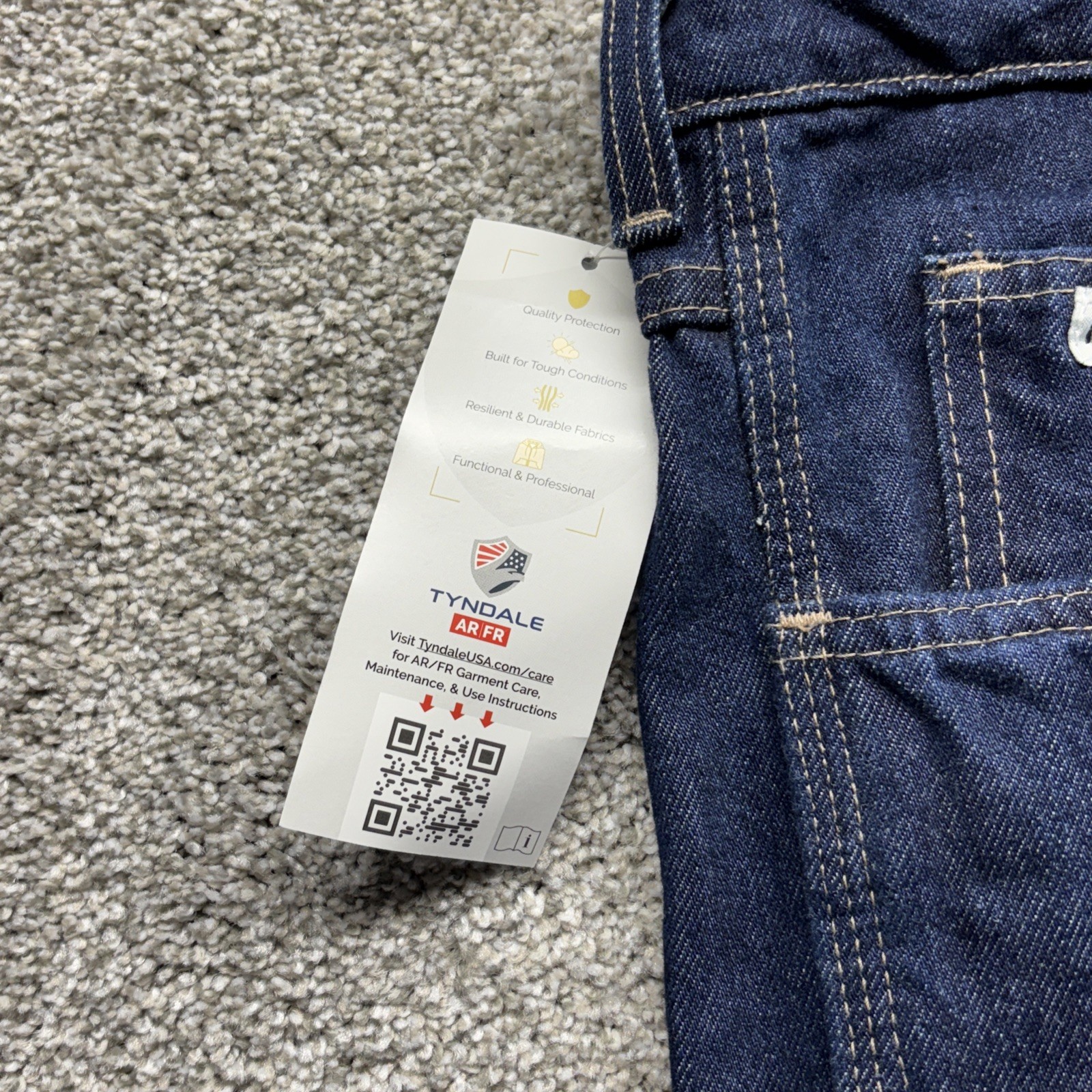 Tyndale FR Jeans Mens 40×31 Flame Resistant Utility F290T CAT 2 USA Made NWT