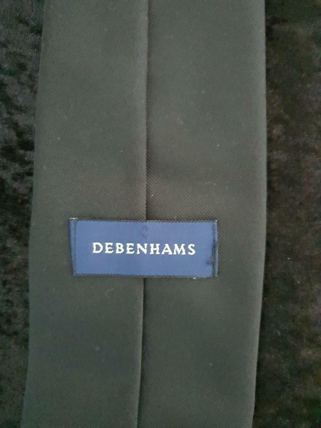 VINTAGE DEBENHAMS COMIC TIE – COMPUTER SHARE INVESTOR CARTOON MAN TIE – NEW