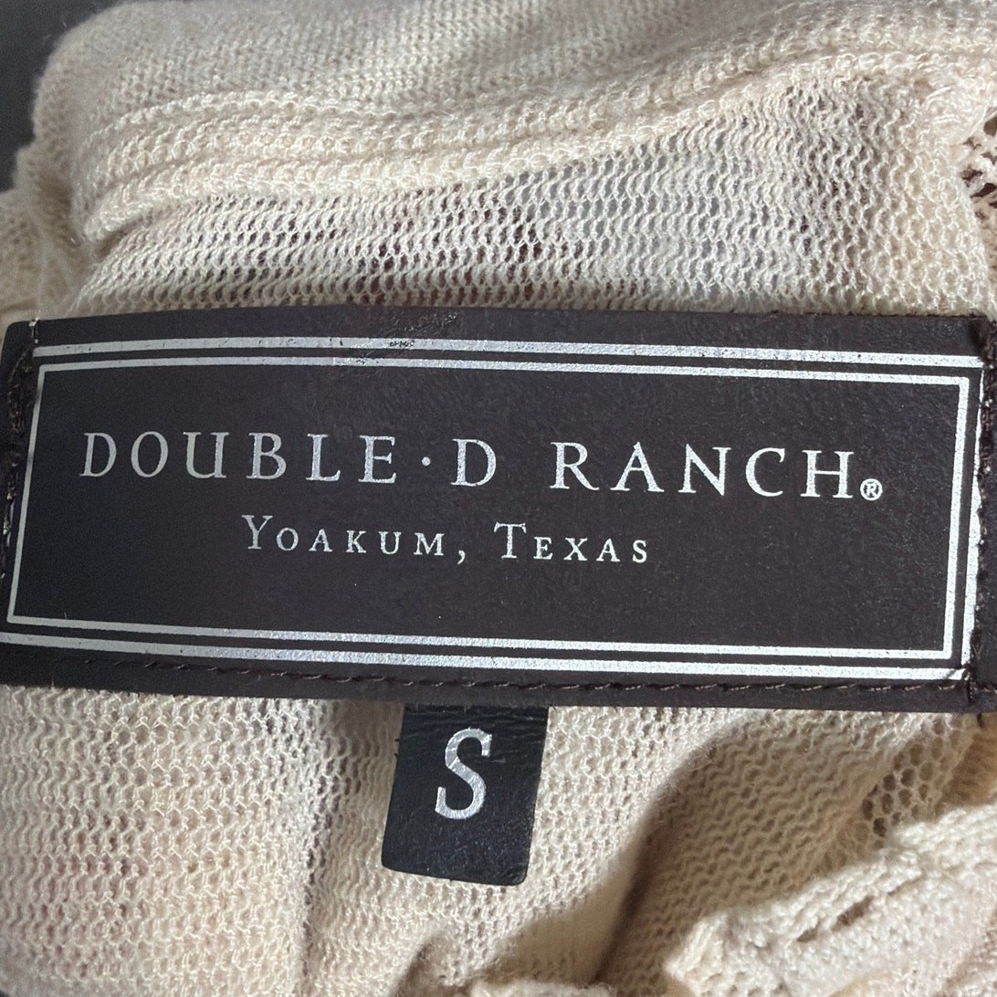 Double D Ranch Lace Mock Neck Top NWT Romantic Western Boho Cottage Size S
