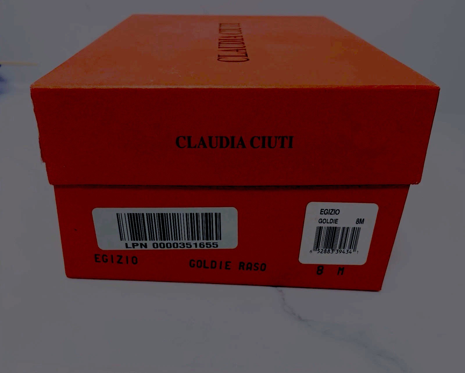 Claudia Ciuti Italy Leather T-strap Wedge Gold Sandals Alligator Skin Pattern 8