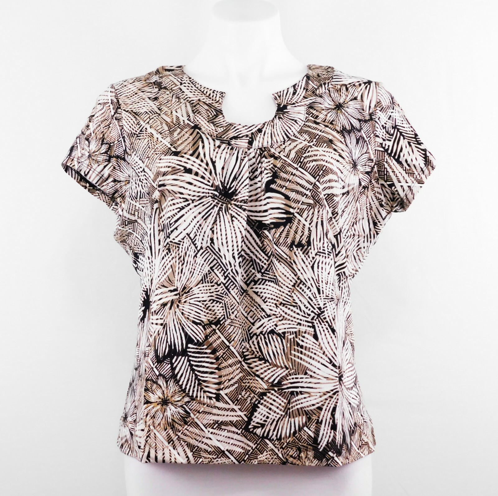 Ruby Rd. Women Shirt, Size M, Multi-color, 95% Cotton, 5% Spandex