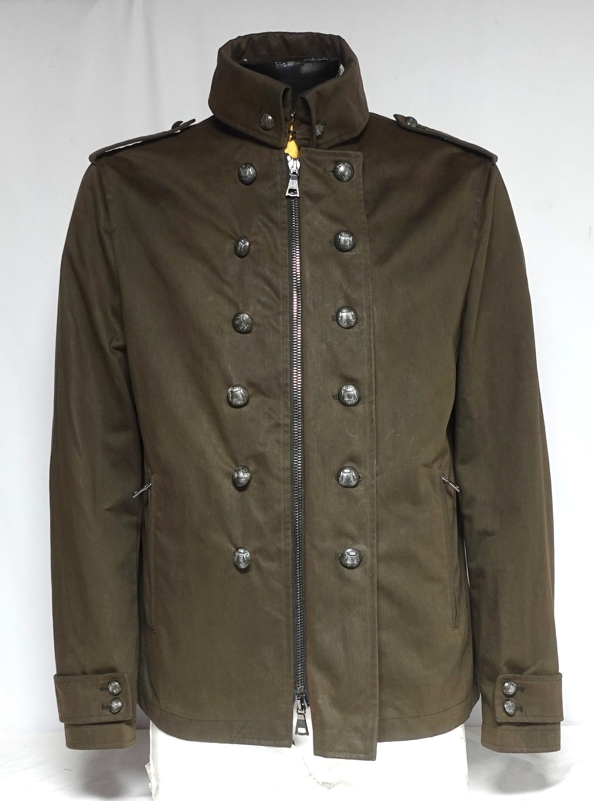 John Varvatos Double-Breasted Military Jacket IT 52 US 42