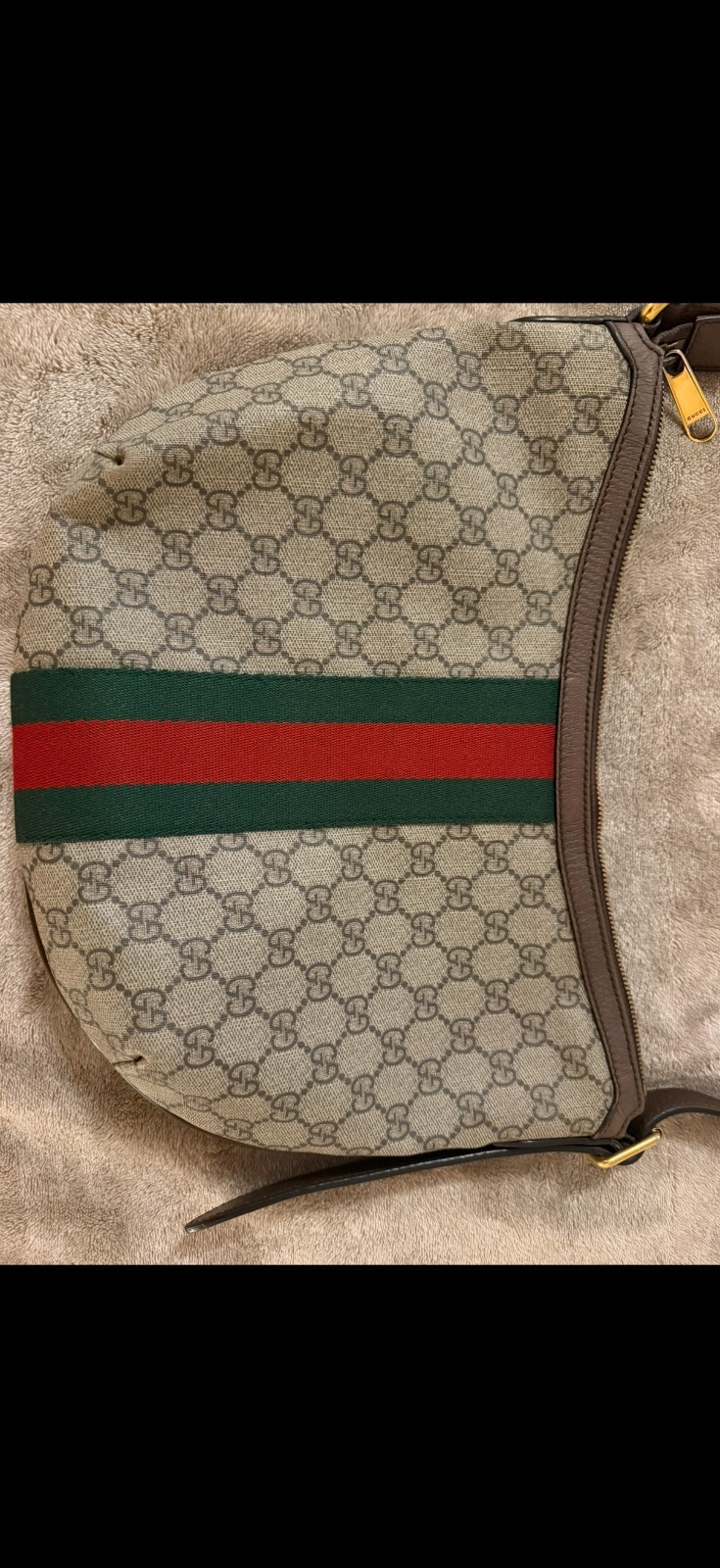 GUCCI Shoulder Bag Ophidia GG Canvas Used Excellent Condition