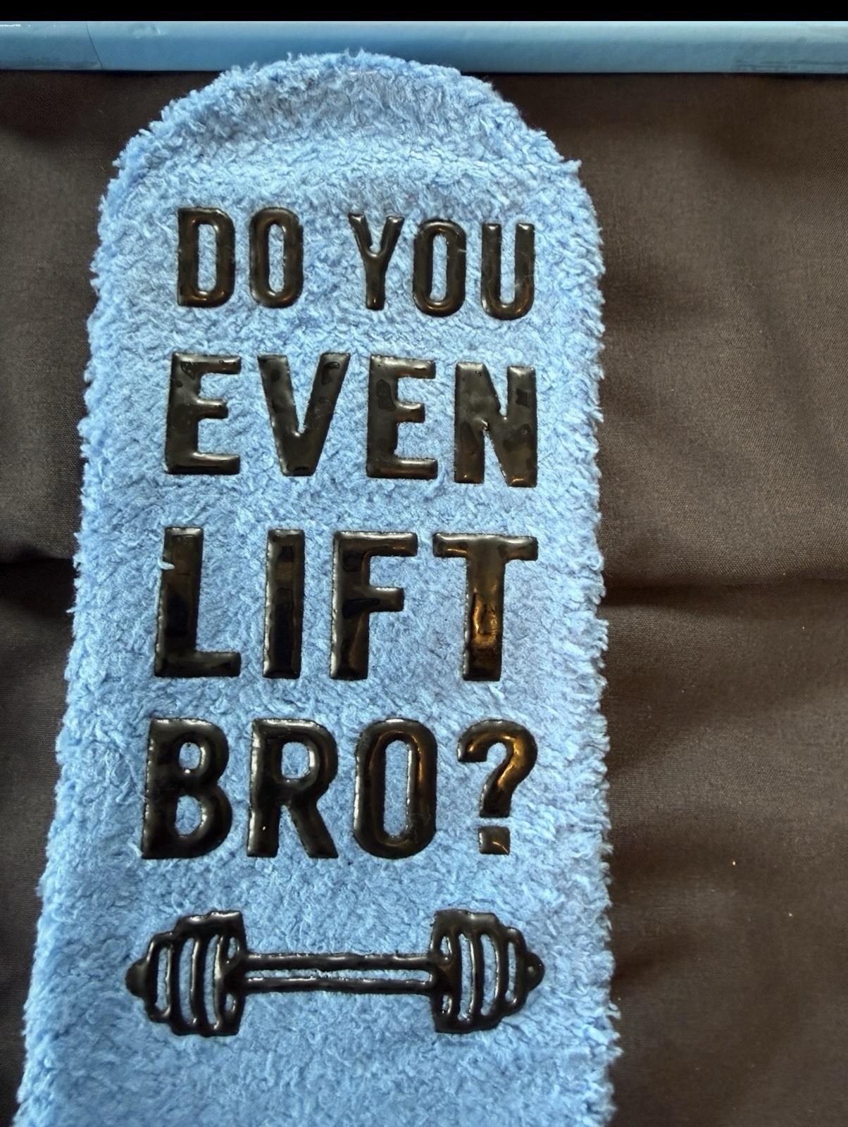 Happypop “Do You Even Lift Bro?” Men’s Novelty Socks Blue/Black One Size 1 Pair
