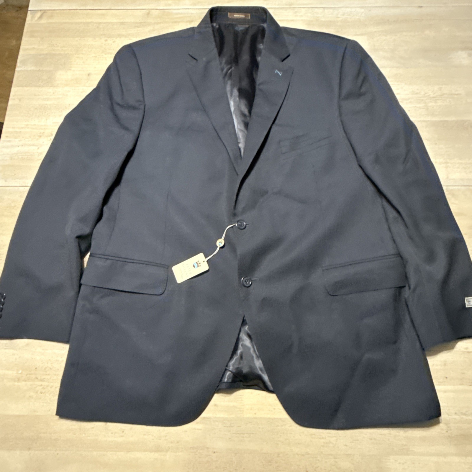 PETER MILLAR SB Flynn Mens Suit 46R /40W Navy Blue 100% Wool