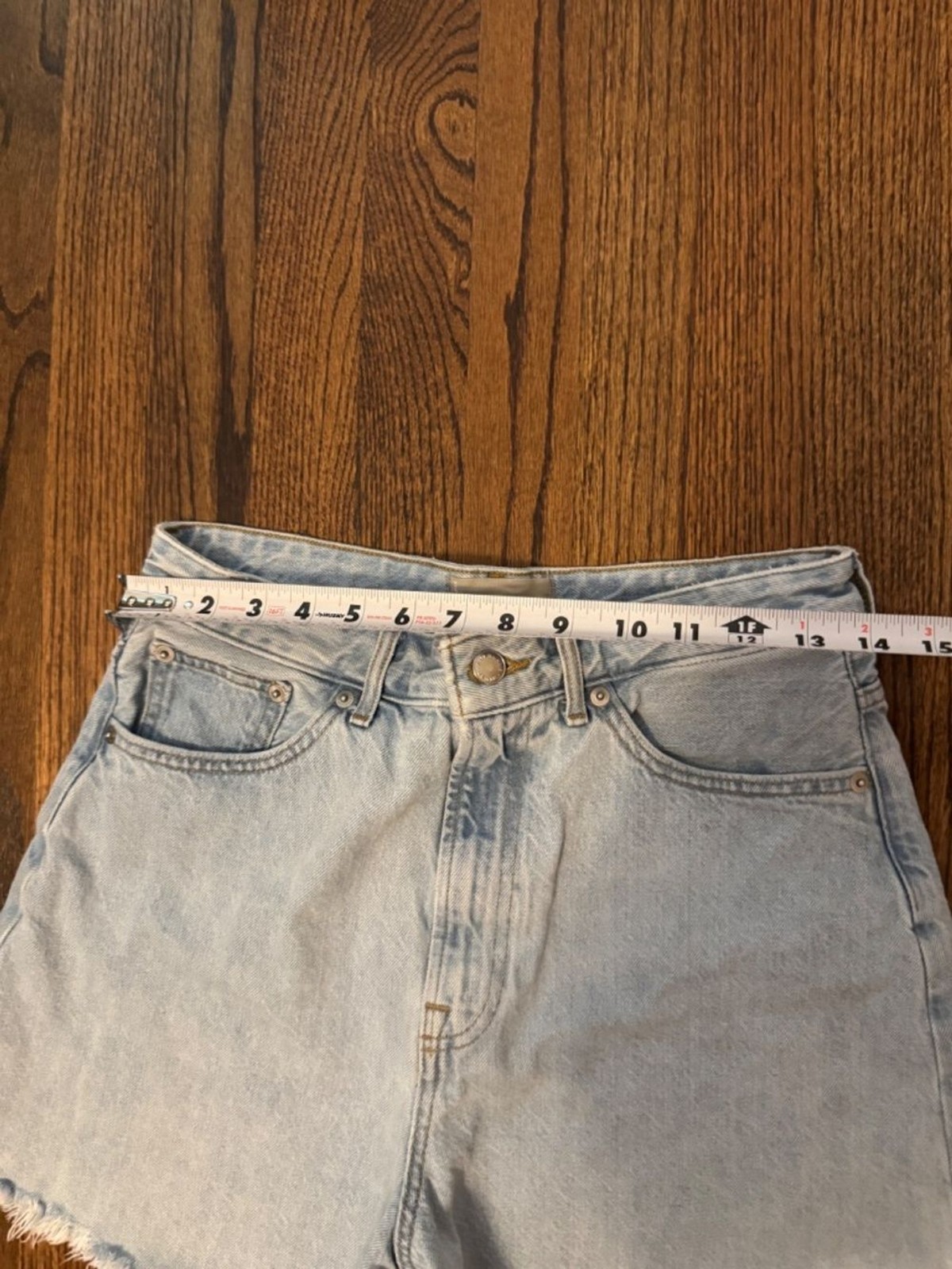 Everlane The A Line Denim Short Light Wash Size 28