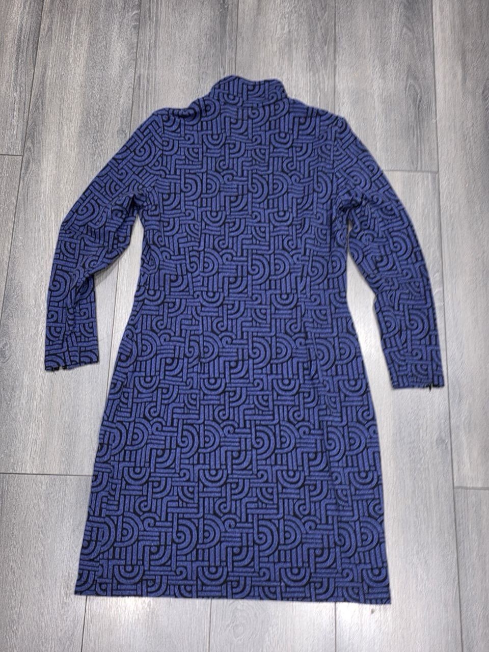 J.McLaughlin NWOT Bedford Purple Geometric Link Quarter Zip Dress Medium A004259