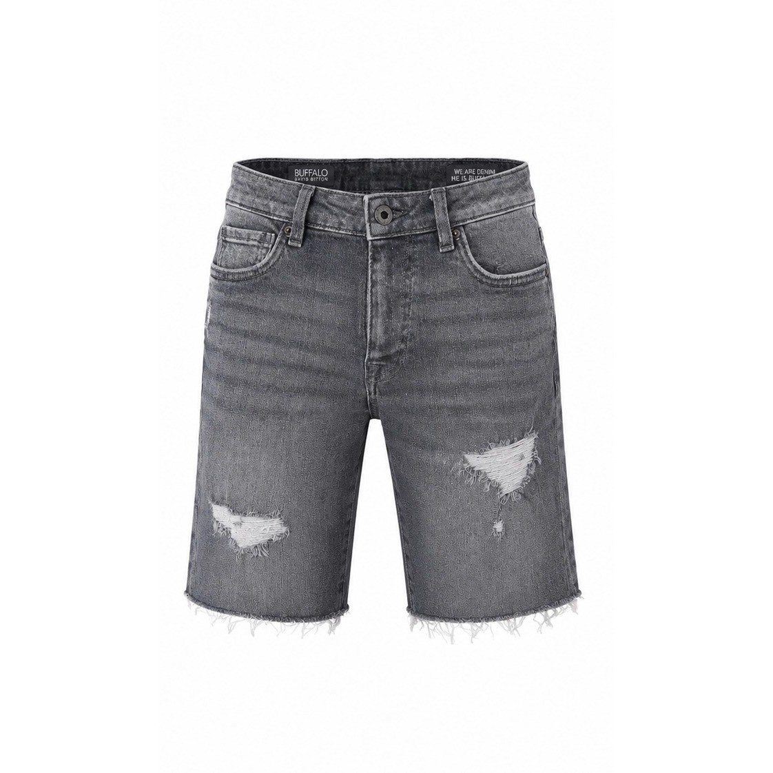 Buffalo David Bitton Jorts Womens 27 Grunge High Rise Distressed Raw Hem Edgy
