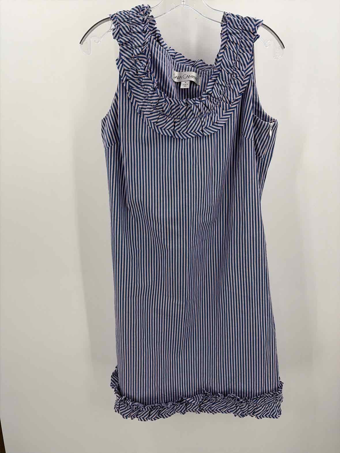 Pre-Owned Sara Campbell Blue Size Medium Midi Sleeveless Dress