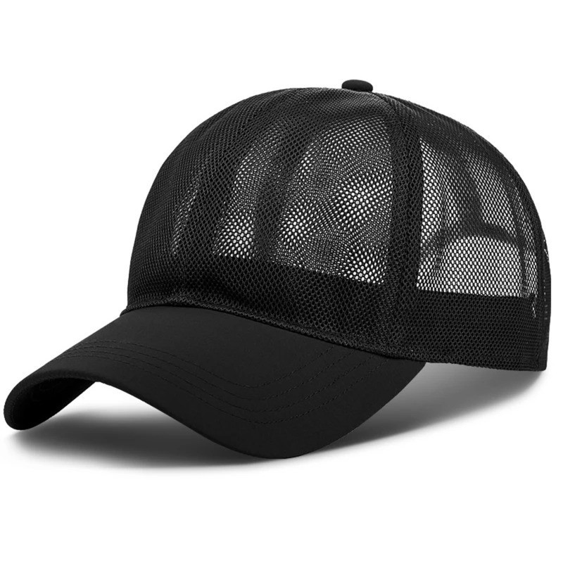 Unisex Breathable Full Mesh Baseball Cap Summer Trucker Hat Outdoor Sports