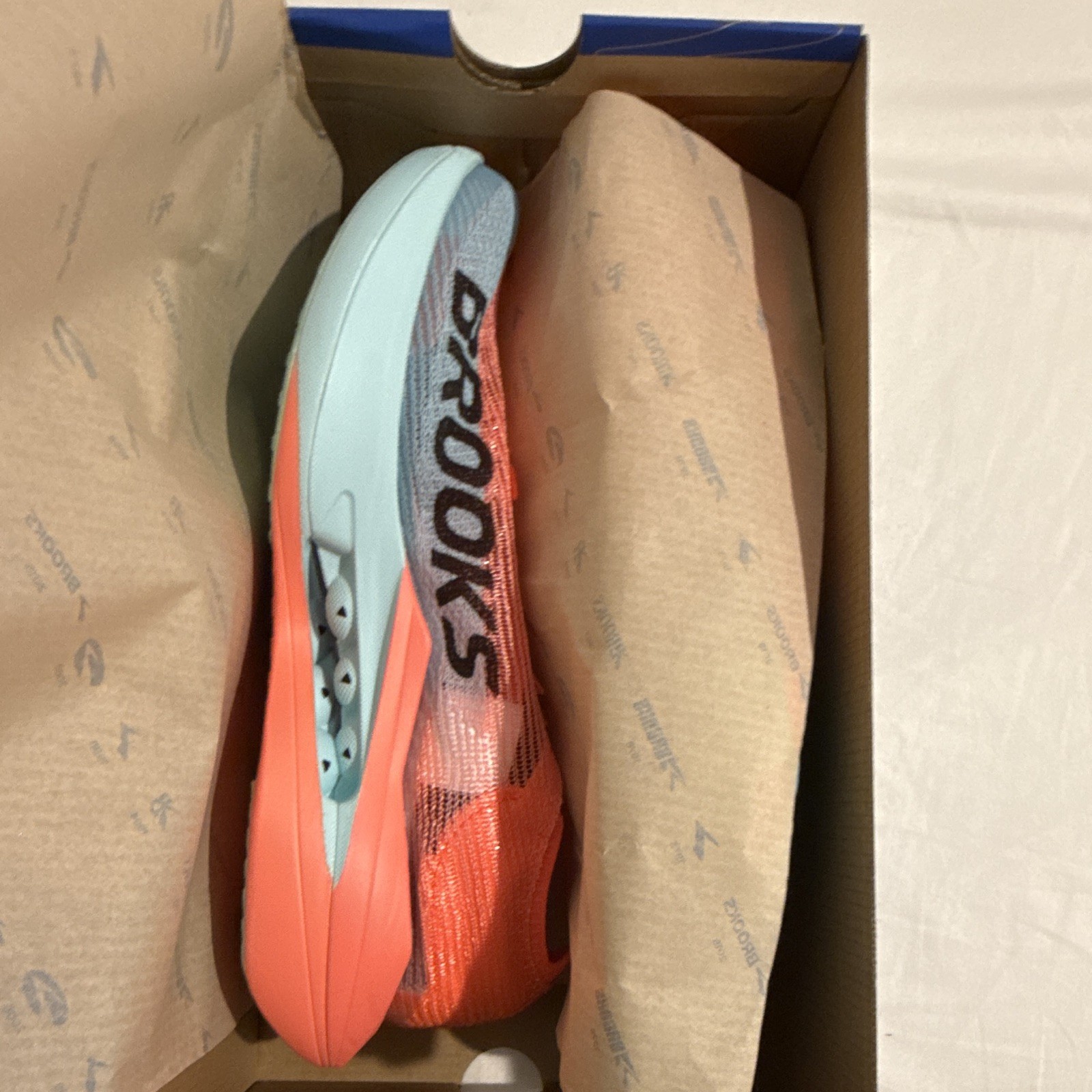 Brooks Hyperion Elite 5 Pink Clay/Atomizer Blue Mesh Low Top Running Shoes