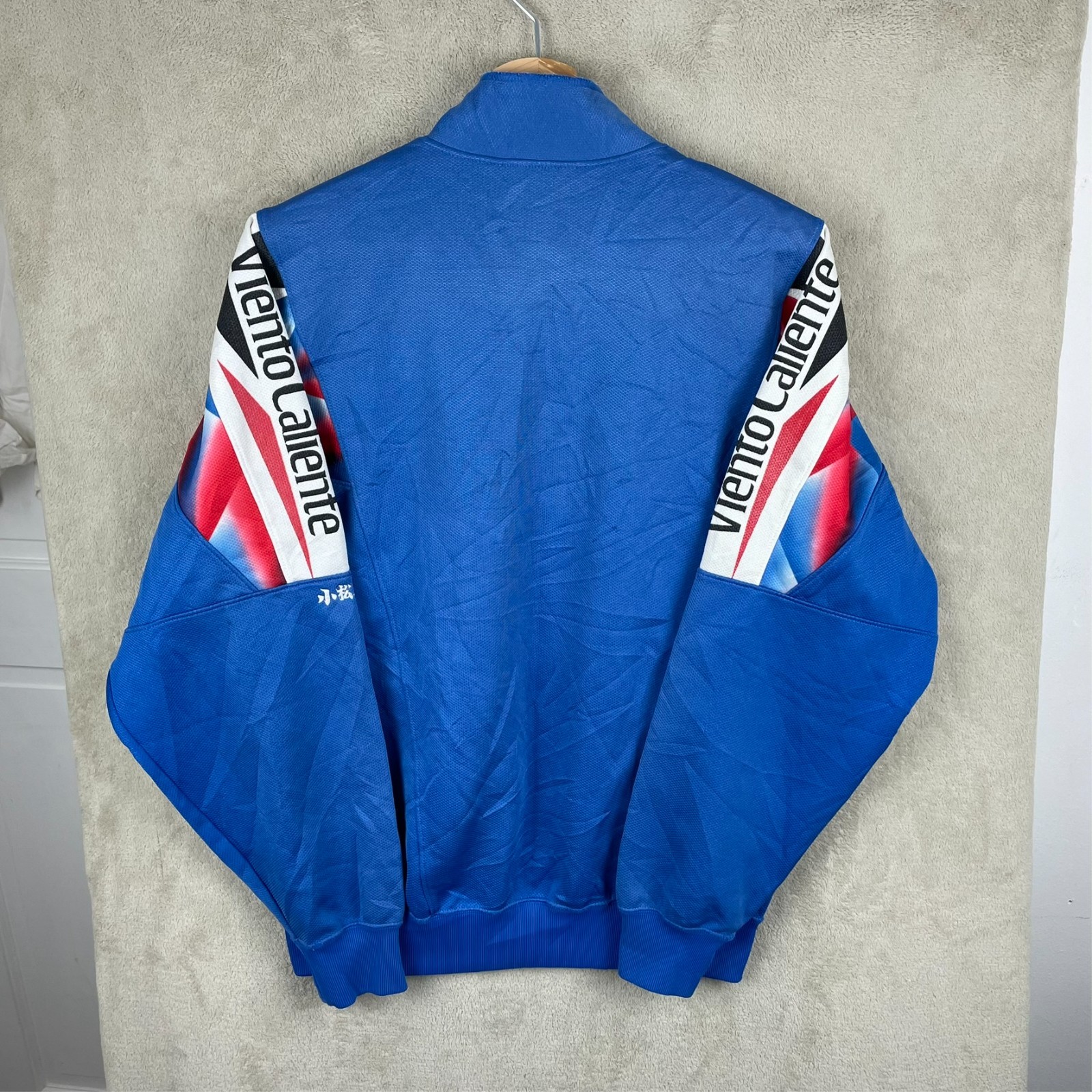 Men’s Vintage Asics 90’s Viento Caliente Rare Track Jacket Size M Medium Blue