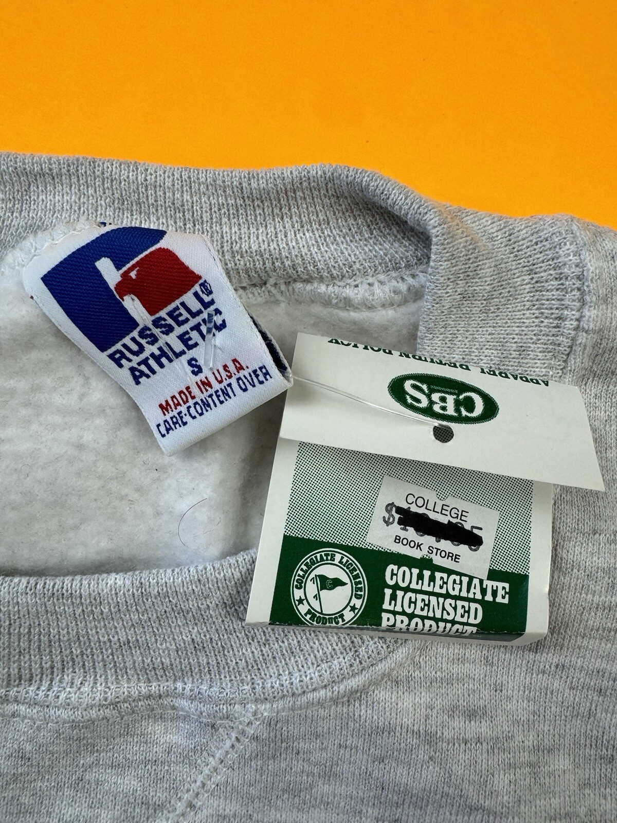 Vintage 90s Ohio University Grey Crewneck Sweatshirt size Small NEW w Tags Gray