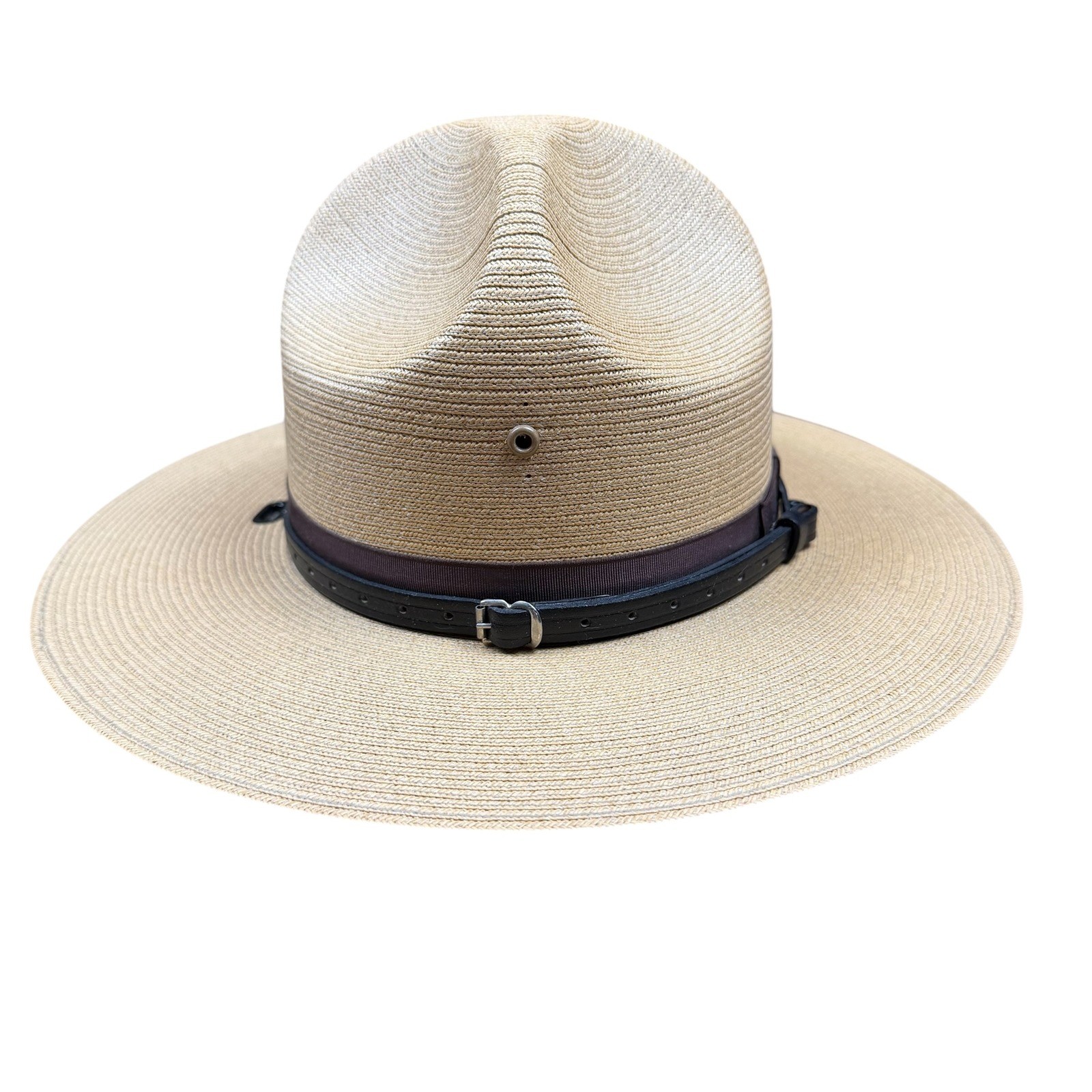 Stratton Self Forming Straw Campaign Hat Montana Peak Ranger Police Tan USA S40