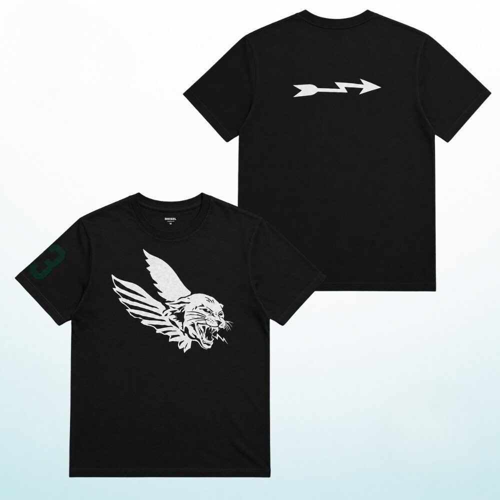 HOT SALE ! Winged Panther Graphic Tee Fan Gift Unisex Re-Print Size S-5XL