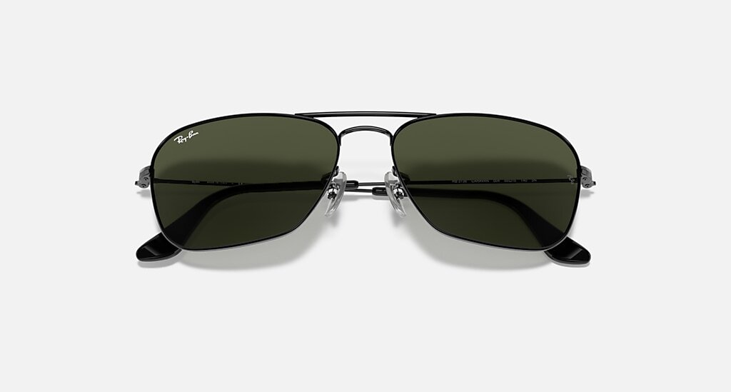 Ray-Ban Caravan Polished Gunmetal / G-15 Green 55 mm Sunglasses RB3136 004 55-15