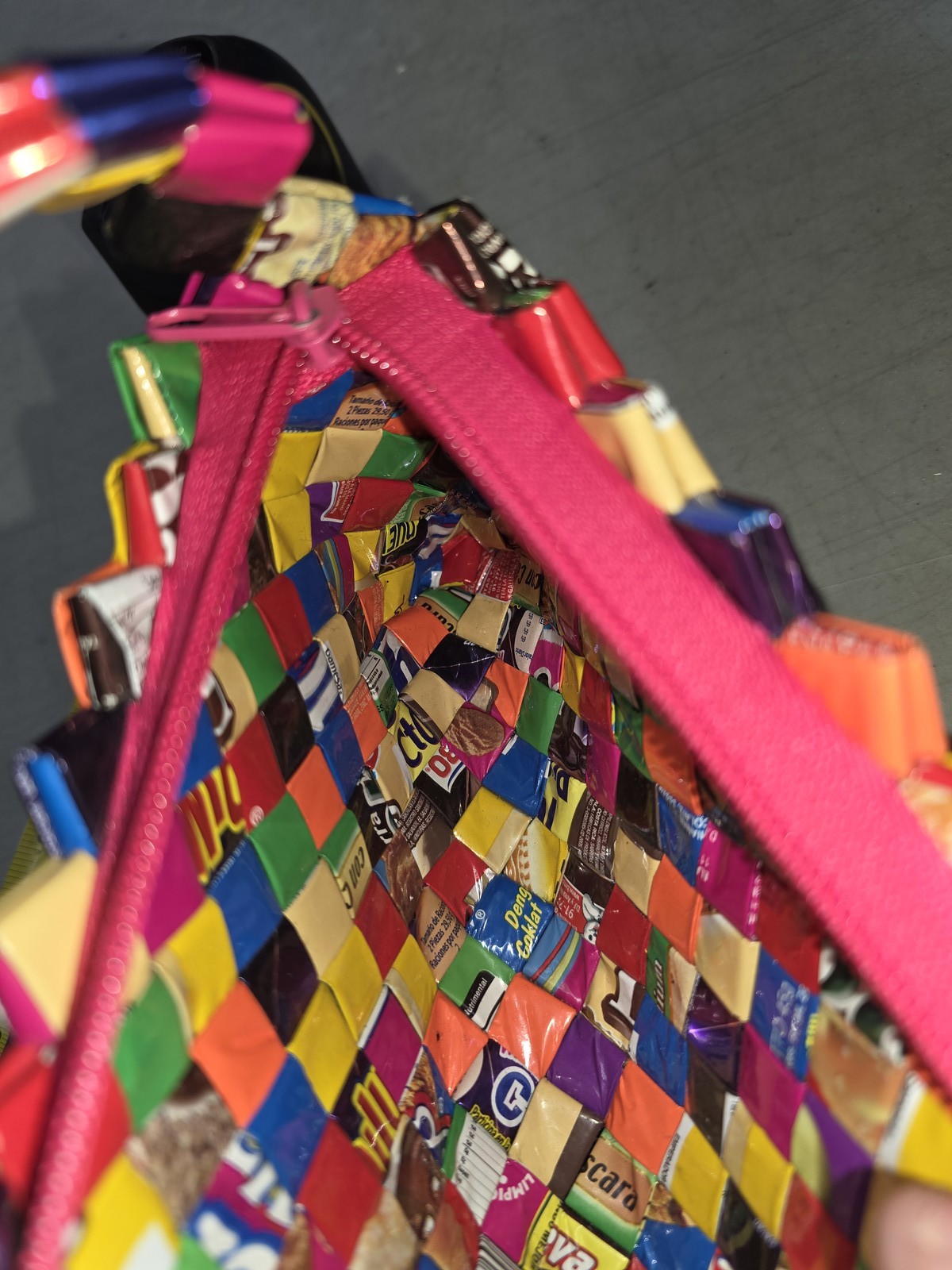 🔥 Candy Wrapper Purse Woven Handmade Recycled Shoulder Bag Eco Friendly Mexico