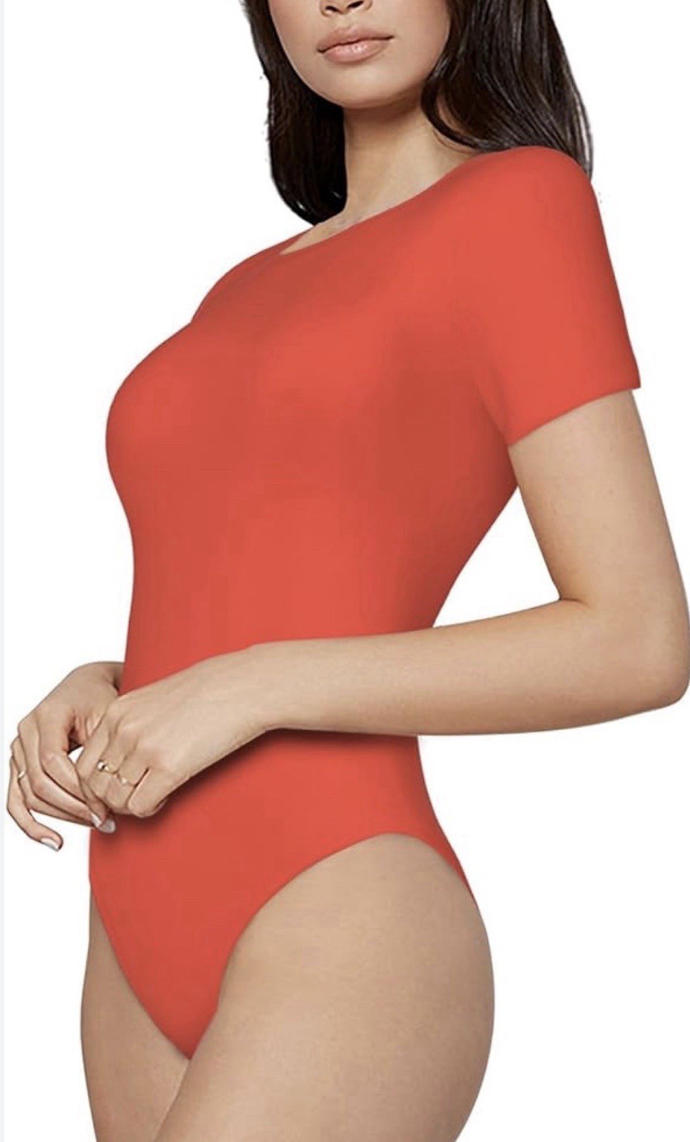 Sophia Intimates By Sophia Vergara Short Sleeve bodysuit Red XL