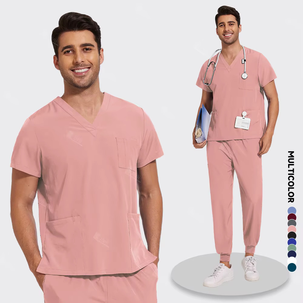 Lightweight Anti-Wrinkle Surgical Uniform Nurse Scrub Set for Women & Men Gift