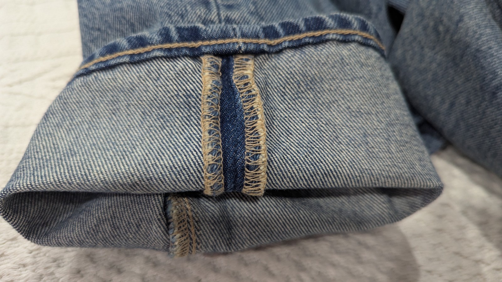 Levi’s Made Crafted Column Pant Denim Jeans W26 L27 Women’s Blue Organic Cotton