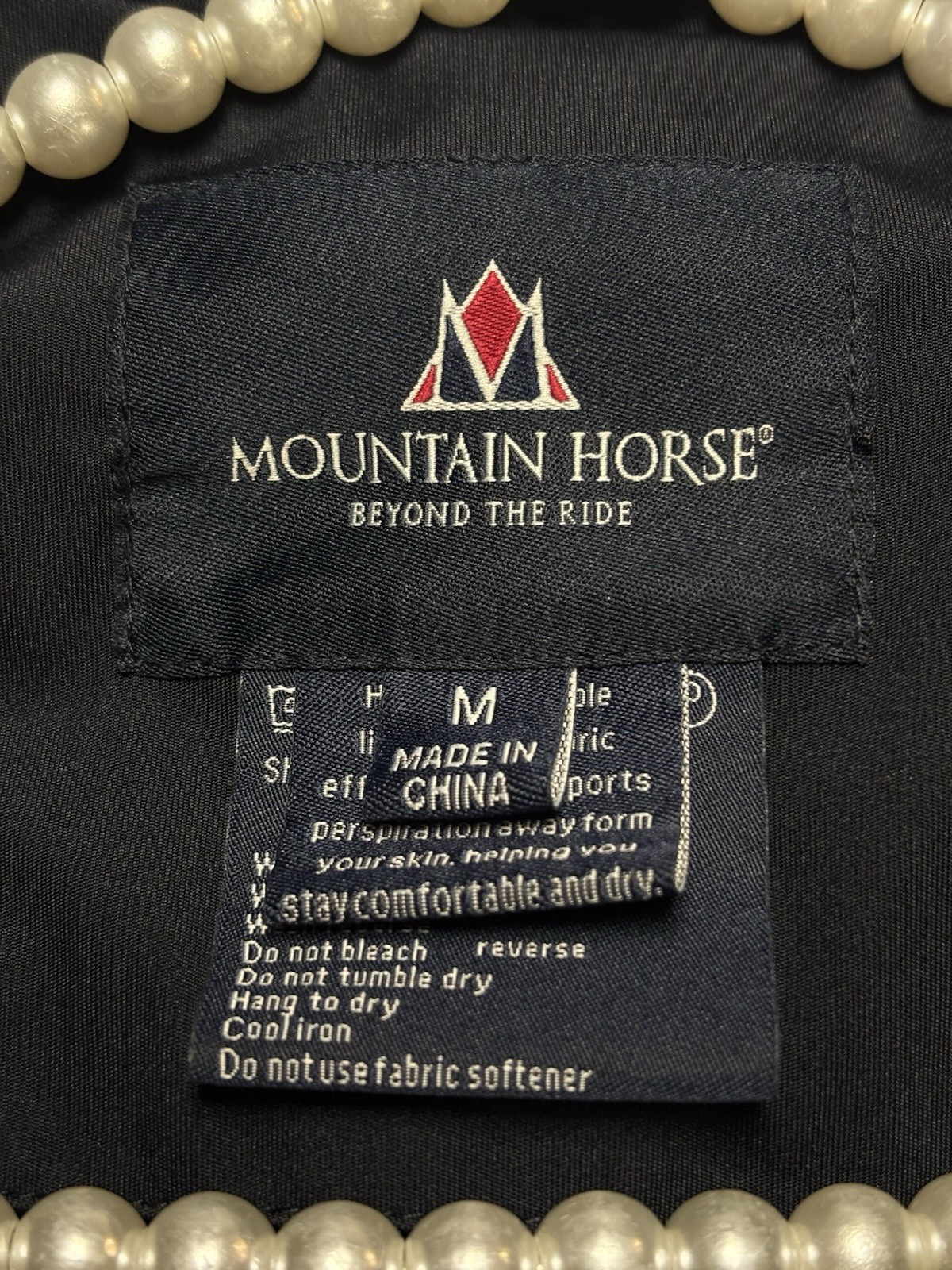 Mountain Horse Splendor Event Jacket Sz M Equestrian Blue Competition