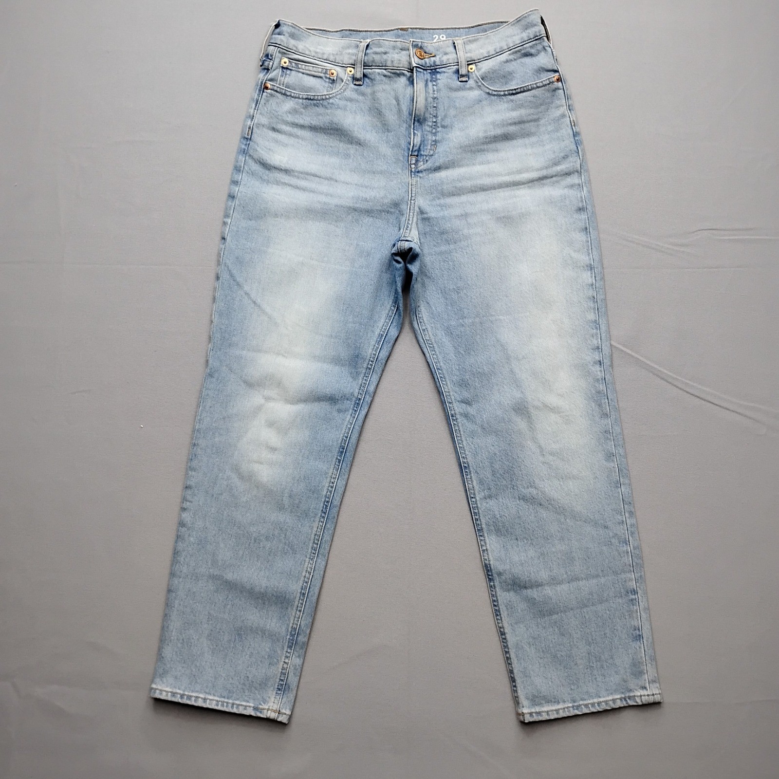 J.Crew Classic Straight Leg Jeans Light Wash Organic Cotton Candiani Denim 29