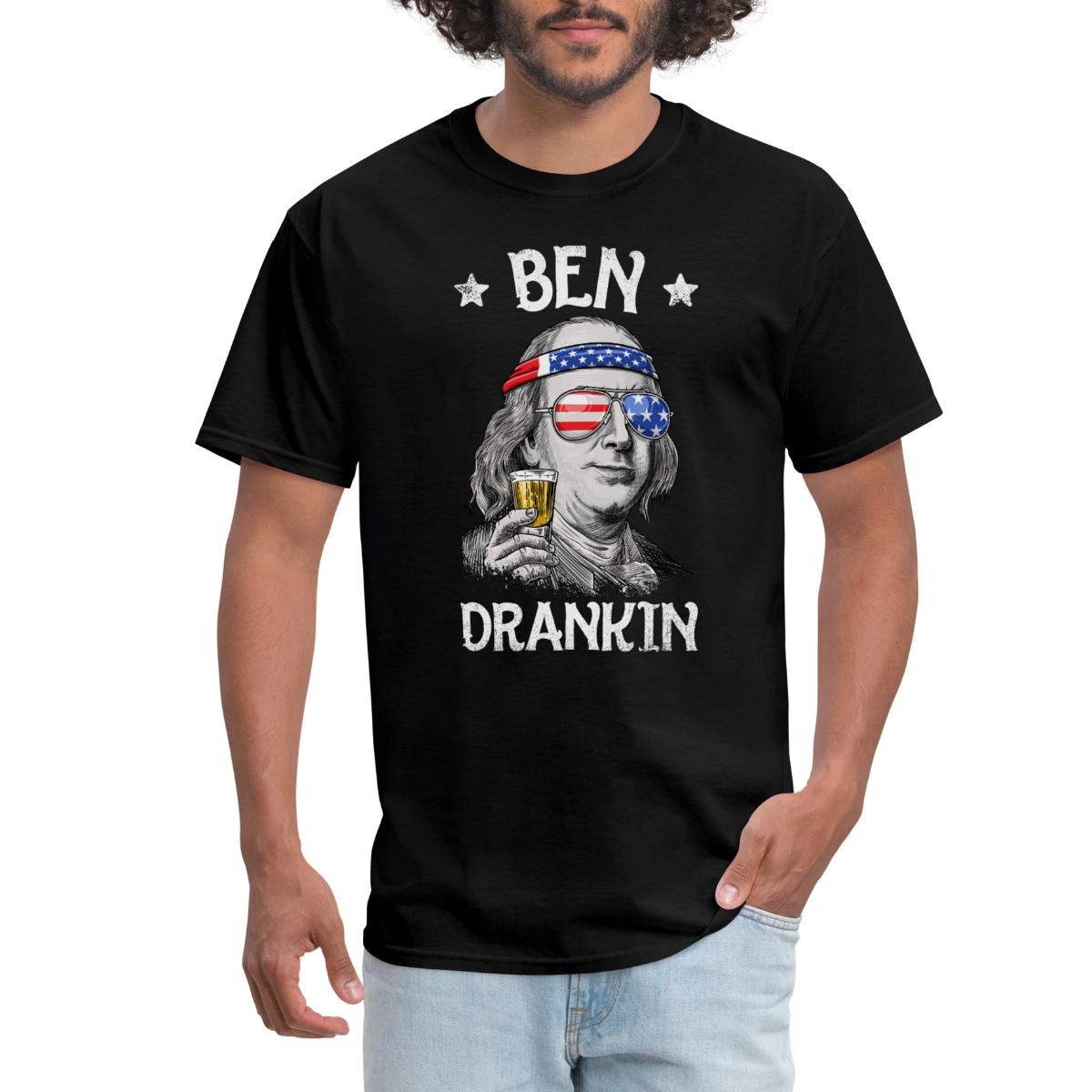 Independence Day Ben Drankin Funny 4th of July Men’s T-Shirt