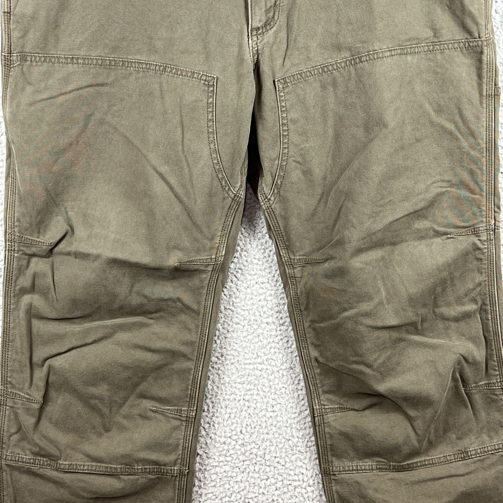 Carhartt Pants Mens 40×30 Green Relaxed Fit Double Knee Work Pants 102802-217